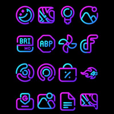 Galaxy - Lines Icon Pack Android Screenshot 2
