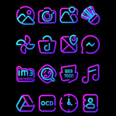 Galaxy - Lines Icon Pack Android Screenshot 4