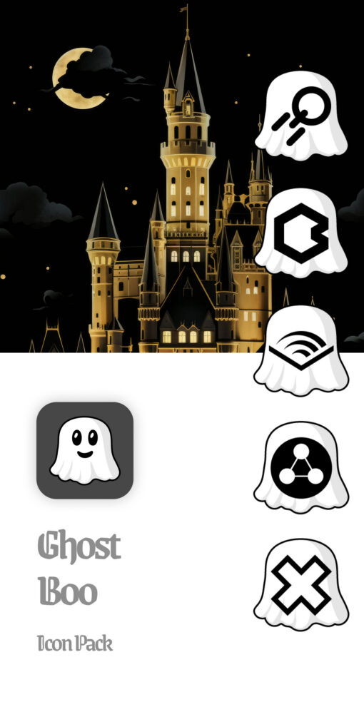 Ghost Boo Icon Pack Android App in the Google Play Store