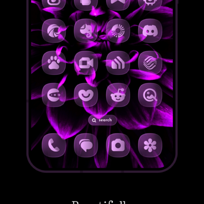 Glass Material You Icons Android Screenshot 3