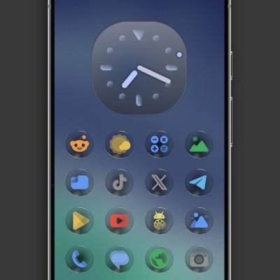 Glassy Colors Icons Android Screenshot 3