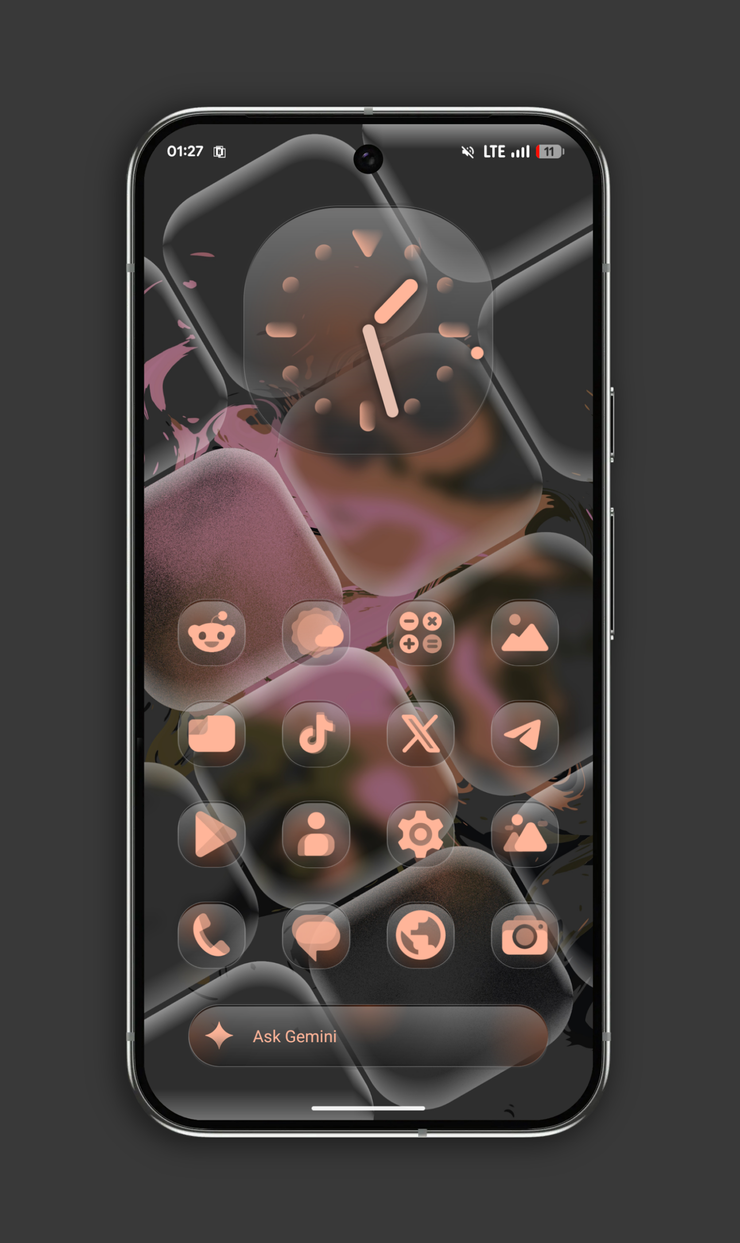 Glassy MaterialYou Icons Android Screenshot 2