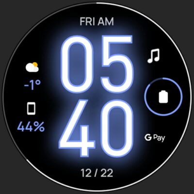 Glow Digital: Watch face Android Screenshot
