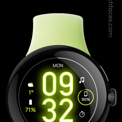 Glow Digital: Watch face Android Screenshot 2