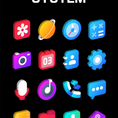 Gradient 3D - Icon Pack Android Screenshot 3