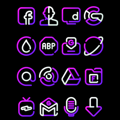 GrapeLine - Purple Icon Pack Android Screenshot 3