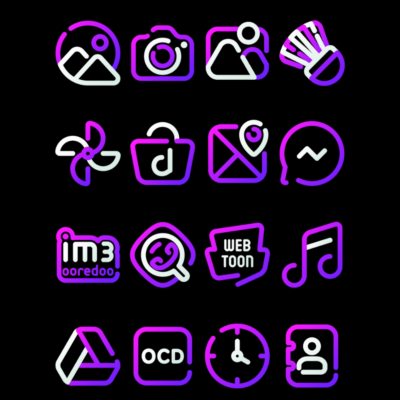 GrapeLine - Purple Icon Pack Android Screenshot 4