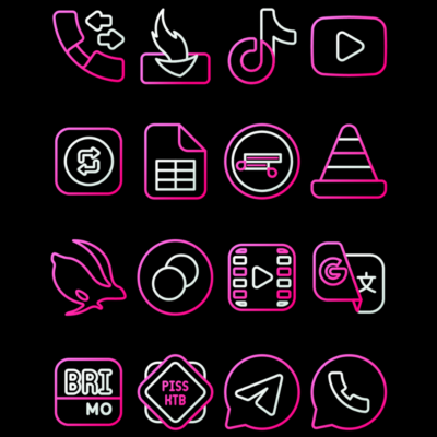 GuavaLine Pink - Icon Pack Android Screenshot 2