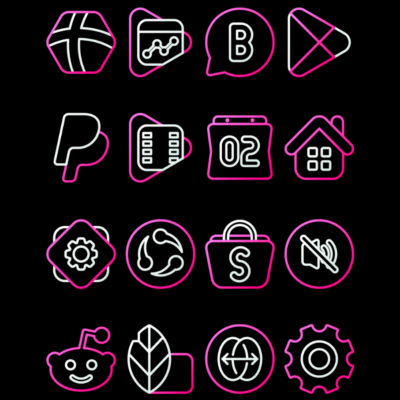 GuavaLine Pink - Icon Pack Android Screenshot 3