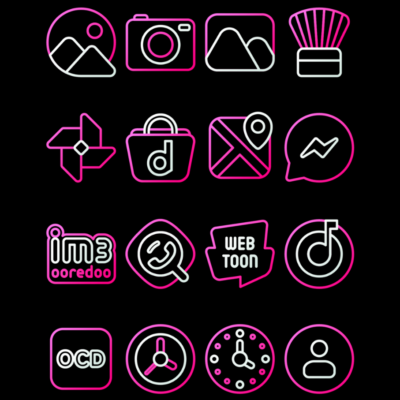 GuavaLine Pink - Icon Pack Android Screenshot 4