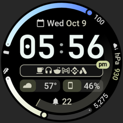 Halo Watch Face Android Screenshot
