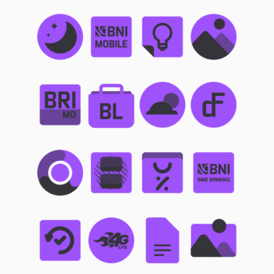 Inab Purple - Icon Pack Android Screenshot 2
