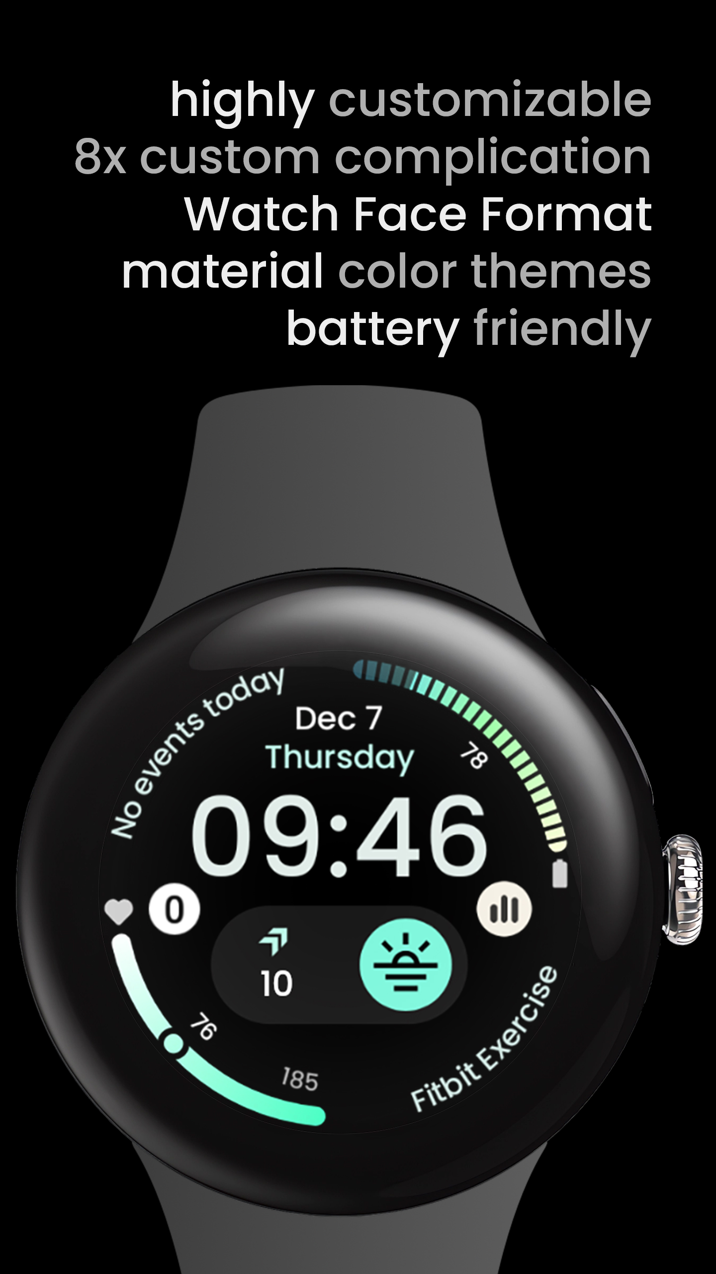 InfoGraph 2: Watch face Android Screenshot 3