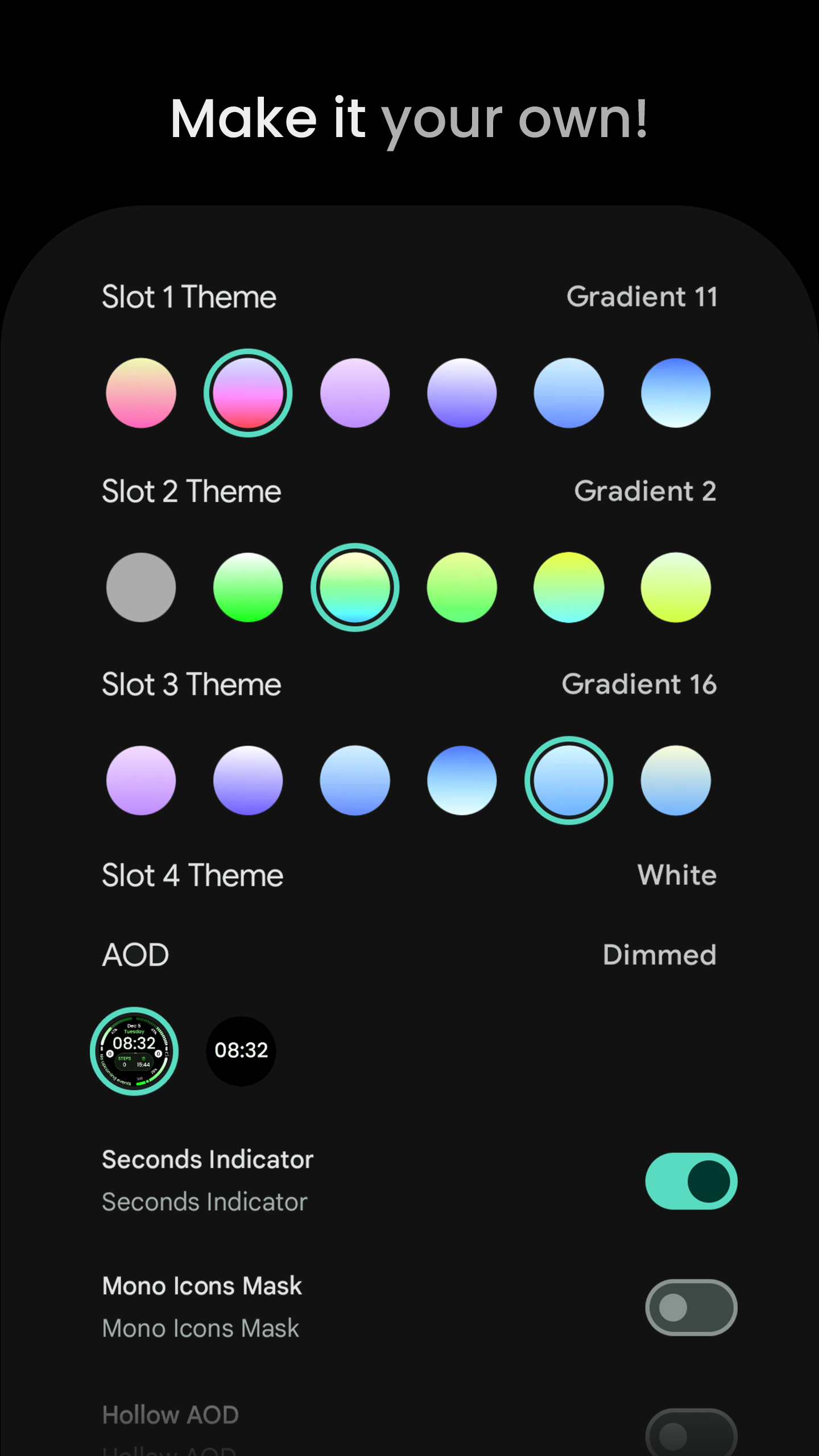 InfoGraph 2: Watch face Android Screenshot 4