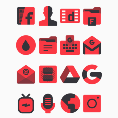 Karaz Red - Icon Pack Android Screenshot 3