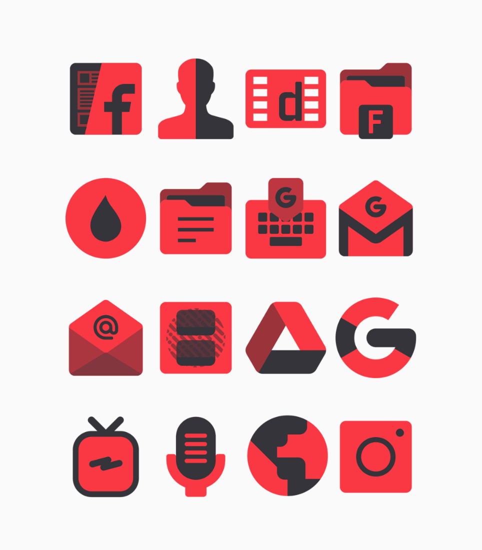 Karaz Red - Icon Pack Android Screenshot 3