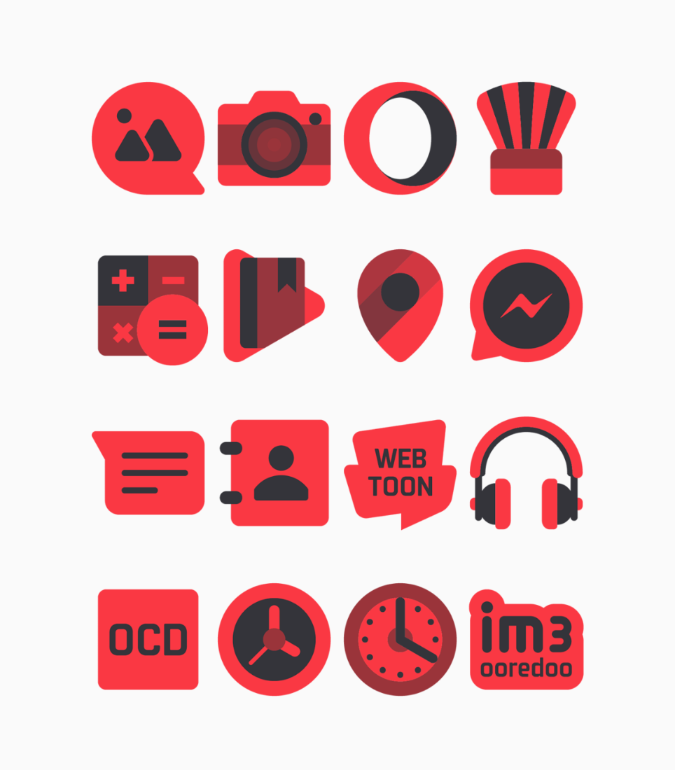 Karaz Red - Icon Pack Android Screenshot 4