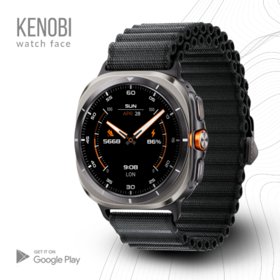 Kenobi watch face Wear OS Android Screenshot 2