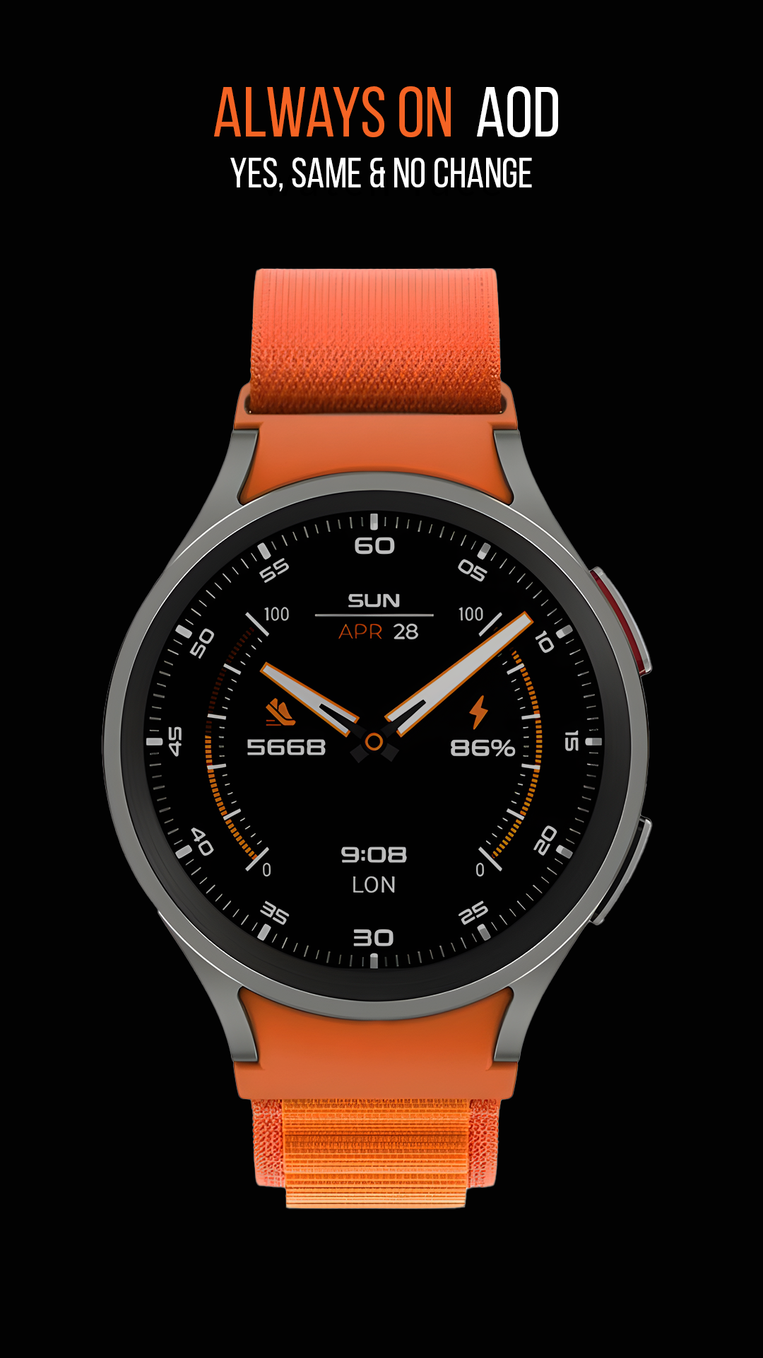 Kenobi watch face Wear OS Android Screenshot 4