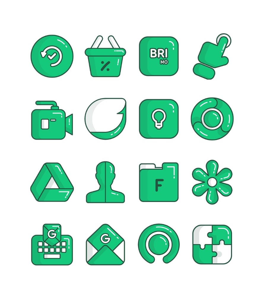 Leaf - Icon Pack Android Screenshot 2