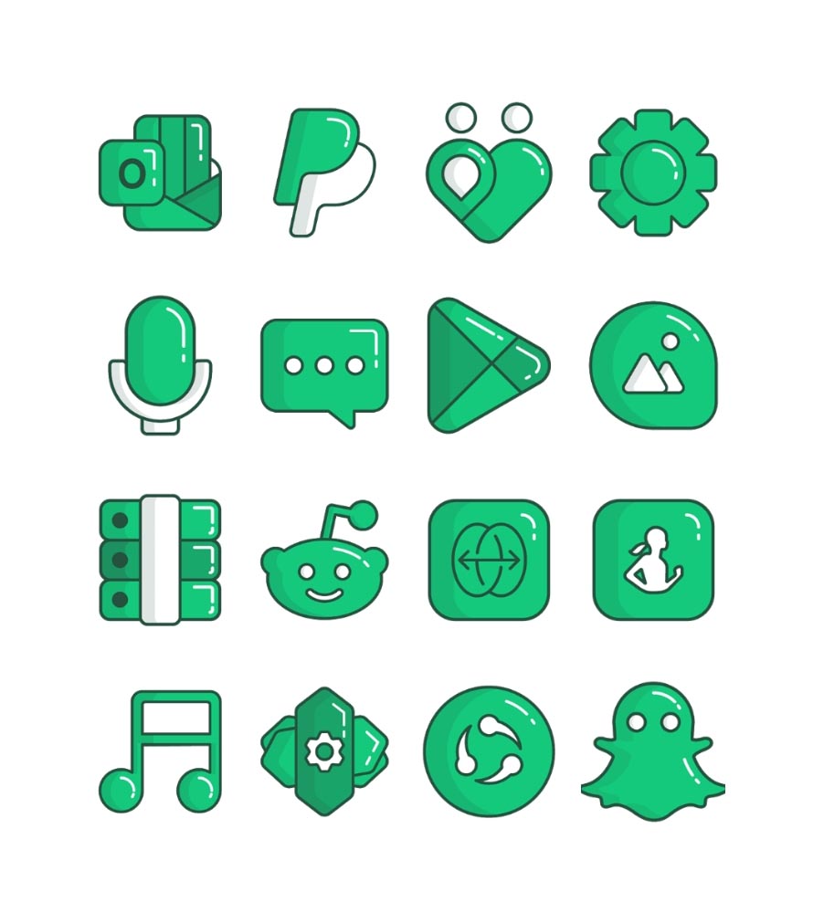 Leaf - Icon Pack Android Screenshot 4