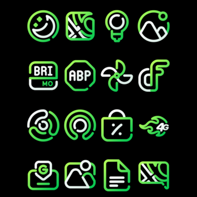 LimeLine - Green Icon Pack Android Screenshot 2