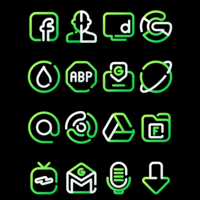 LimeLine - Green Icon Pack Android Screenshot 3