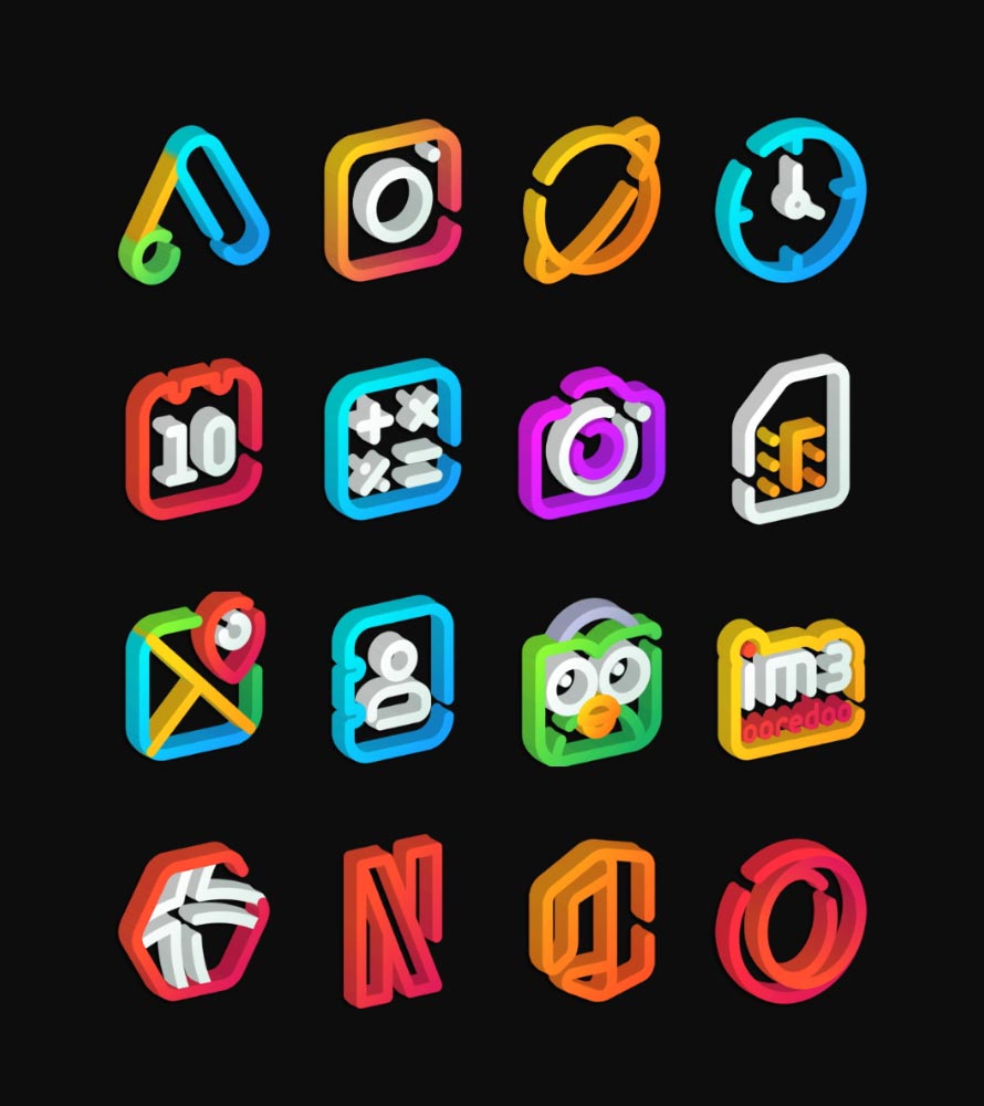 LineS 3D - Icon Pack Android Screenshot 3