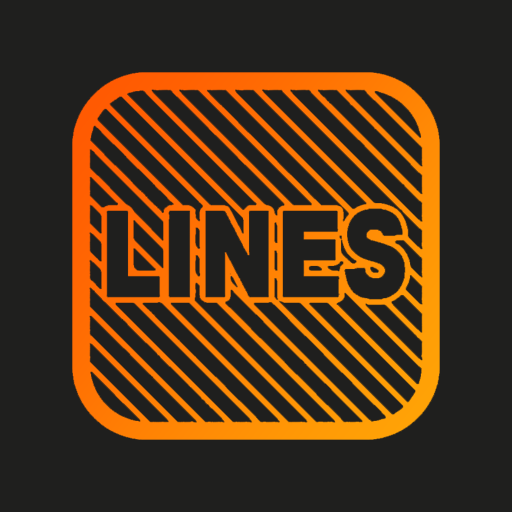Lines Square - Neon icon Pack Android Screenshot