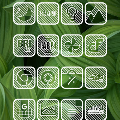 Lines Square - White Icon Pack Android Screenshot 2