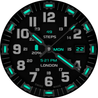 Luminous Watchface Wear OS 5+ Android Screenshot