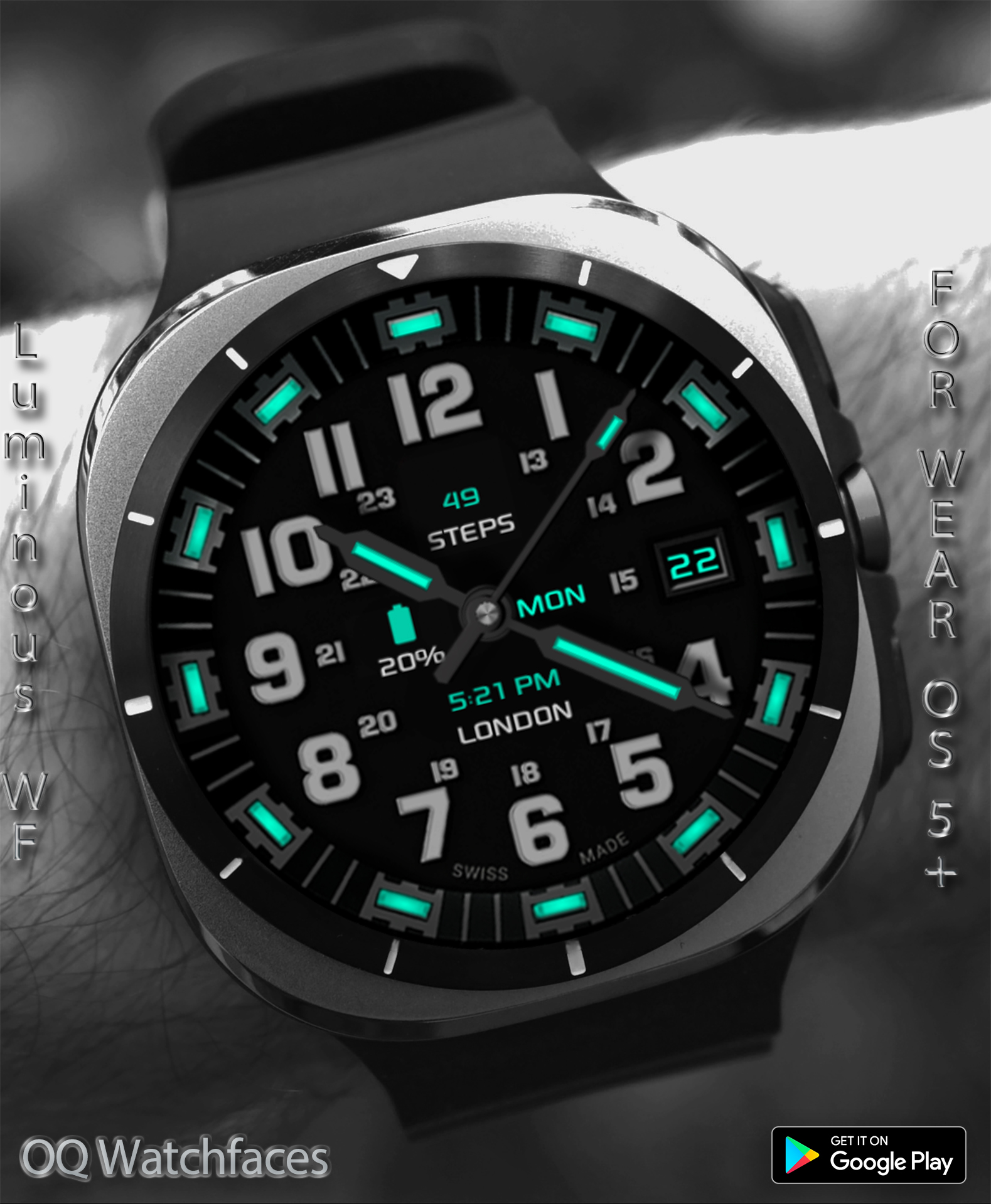 Luminous Watchface Wear OS 5+ Android Screenshot 2