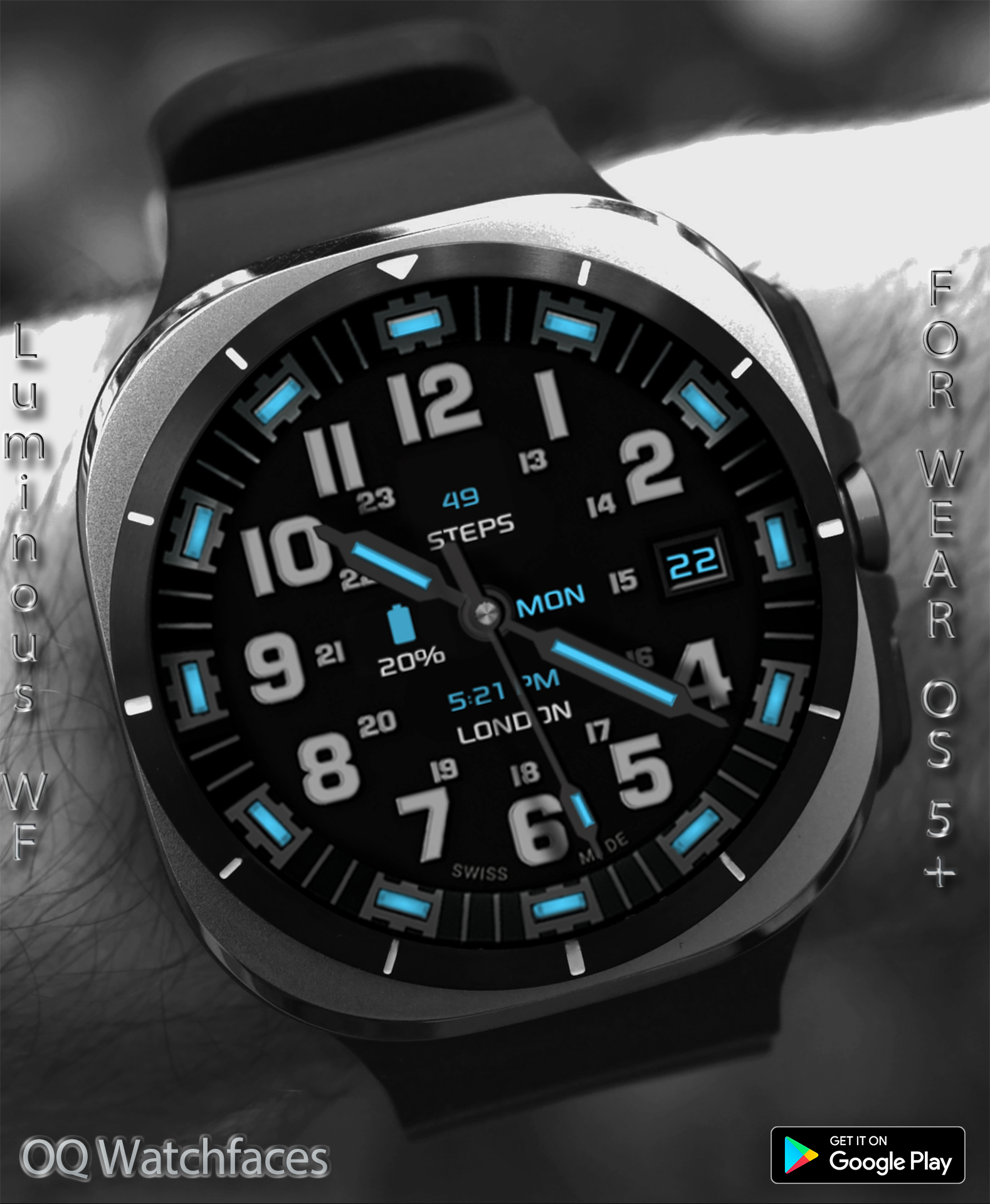 Luminous Watchface Wear OS 5+ Android Screenshot 3