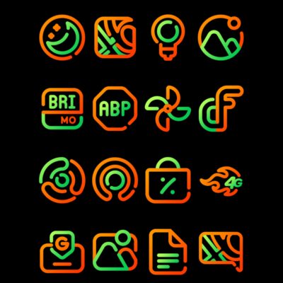Marigold - Lines Icon Pack Android Screenshot 2