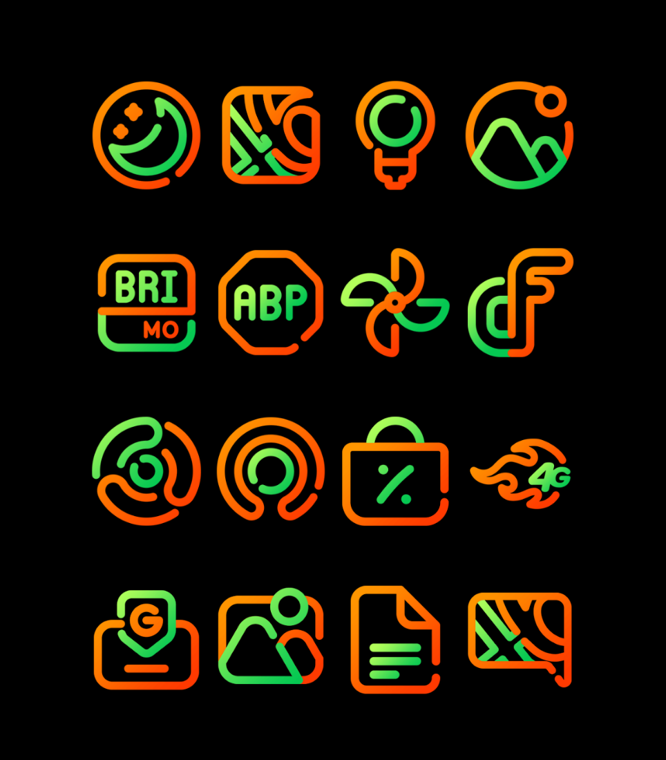 Marigold - Lines Icon Pack Android Screenshot 2