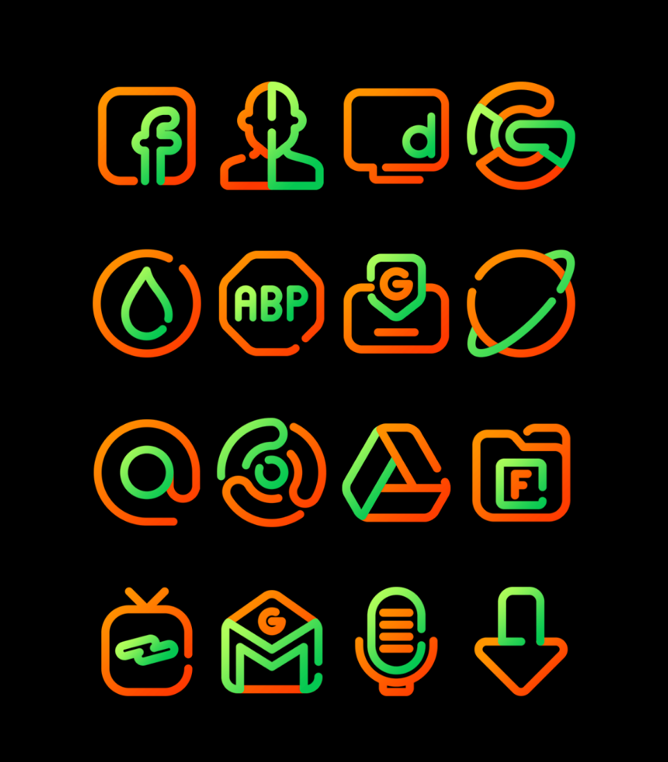 Marigold - Lines Icon Pack Android Screenshot 3
