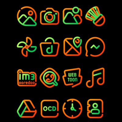 Marigold - Lines Icon Pack Android Screenshot 4