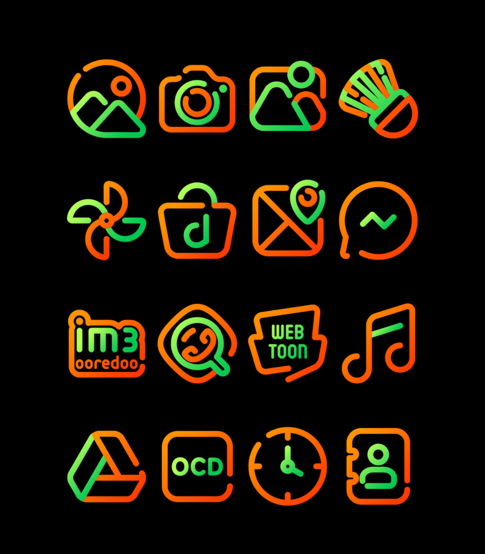 Marigold - Lines Icon Pack Android Screenshot 4
