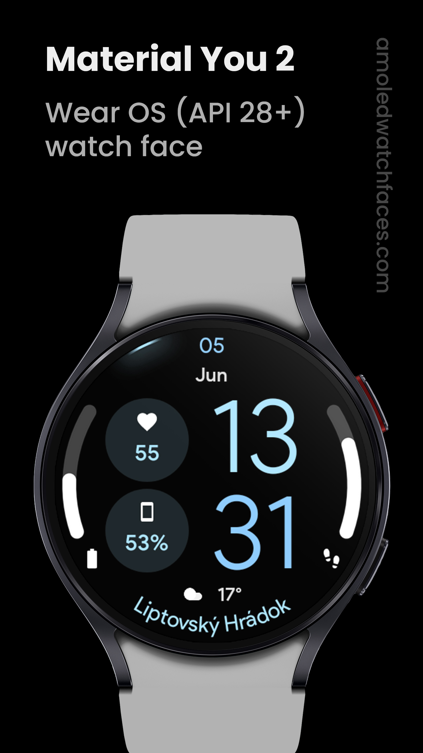Material You 2: Watch face Android Screenshot 2