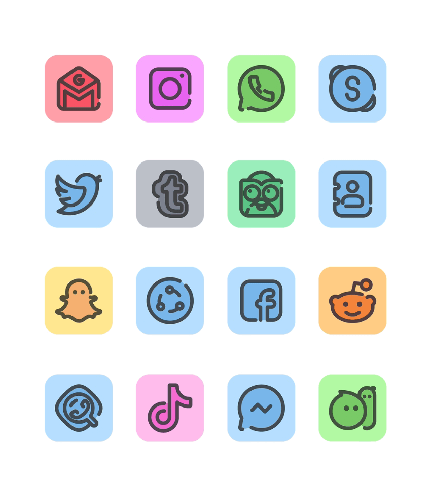 Material You Square Icon Pack Android Screenshot 2
