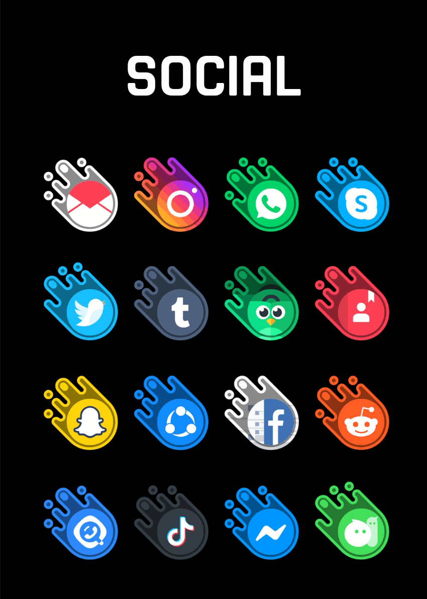 Meteoroid - Icon Pack Android Screenshot 3