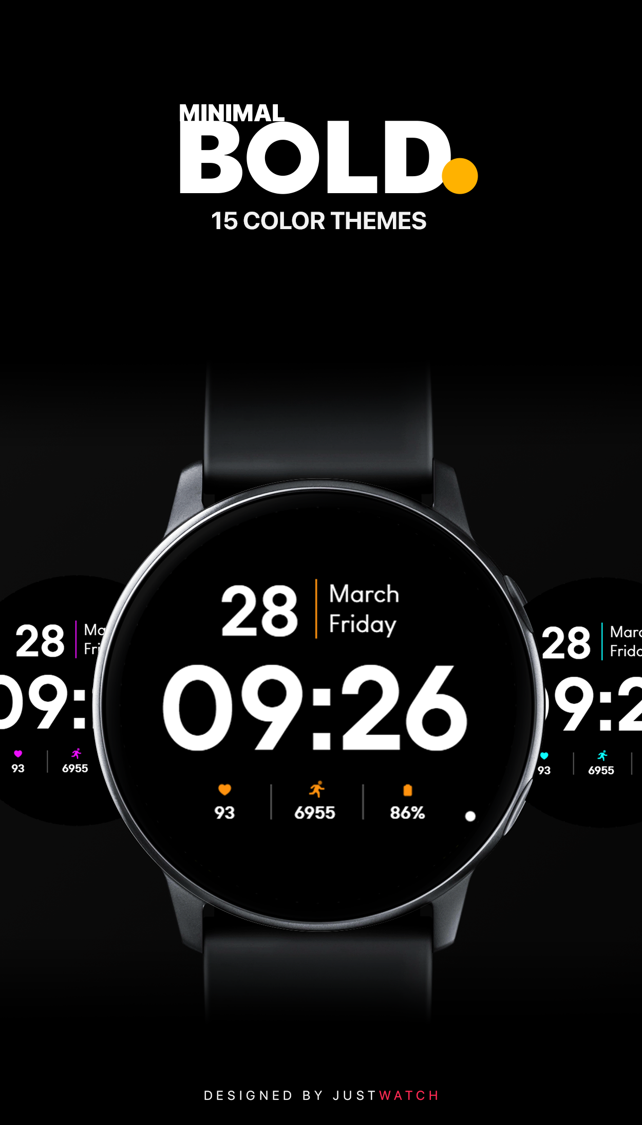 Minimal BOLD - Watch Face Android Screenshot 3