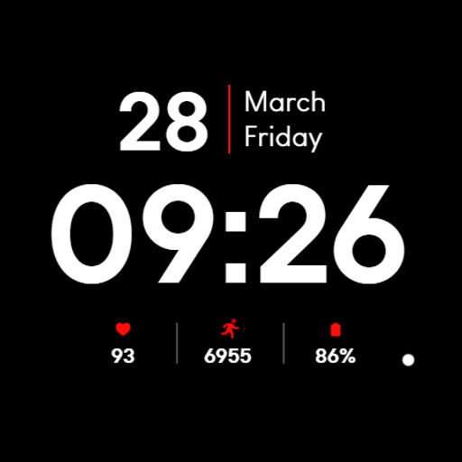 Minimal BOLD - Watch Face Android Screenshot