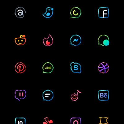 Neon : Dots Iconpack Android Screenshot 4