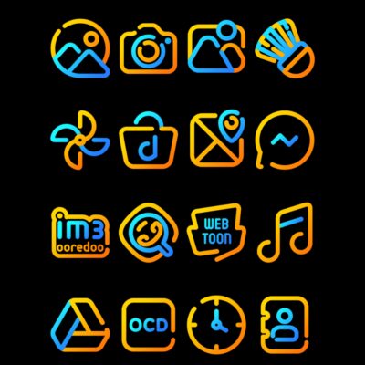 Nuclear - Lines Icon Pack Android Screenshot 4