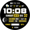ODYSSEY Digital Watch Face Android Screenshot