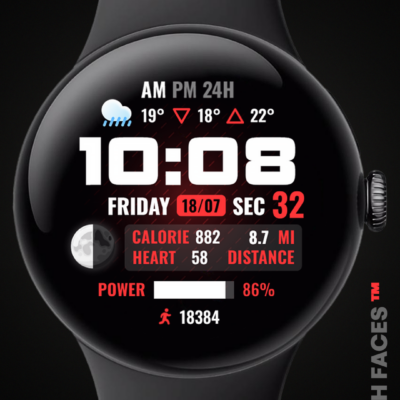 ODYSSEY Digital Watch Face Android Screenshot 3