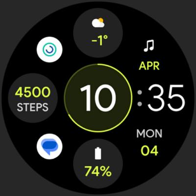 OS 3 Digital: Watch face Android Screenshot