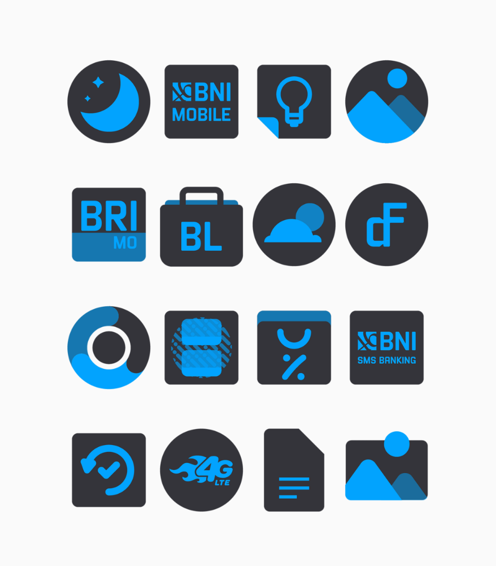 Ocean - Blue Icon Pack Android Screenshot 2