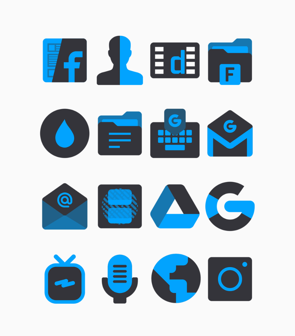 Ocean - Blue Icon Pack Android Screenshot 3